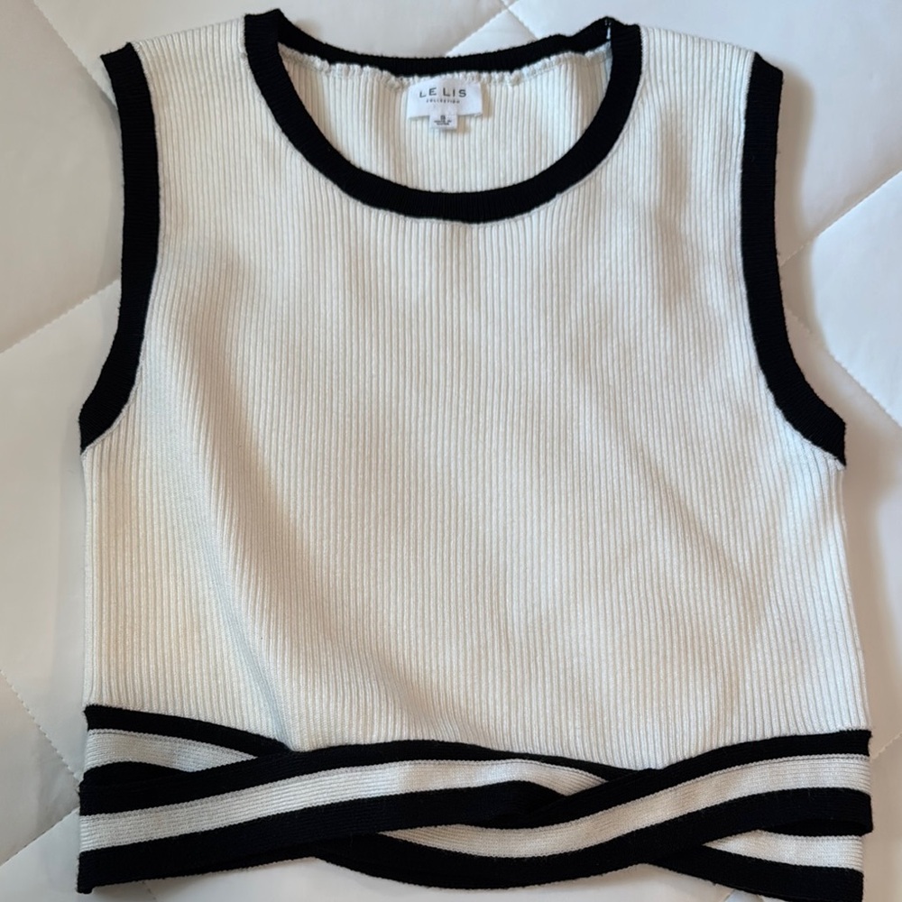 White and Black Women's Top
